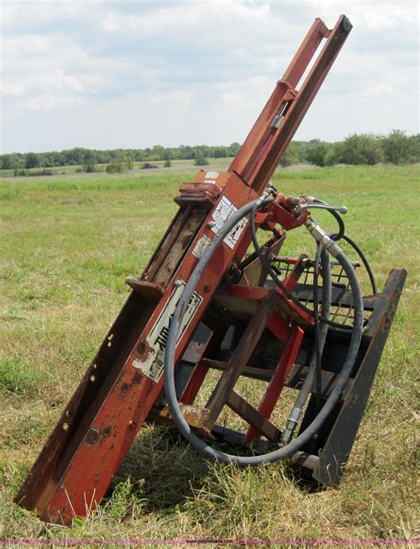 shaver skid steer post driver|ford shaver hydraulic driver.